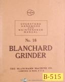 Blanchard-Blanchard No. 11, Surface Grinder Machine, Parts Lists Manual Year (1953)-No. 11-06
